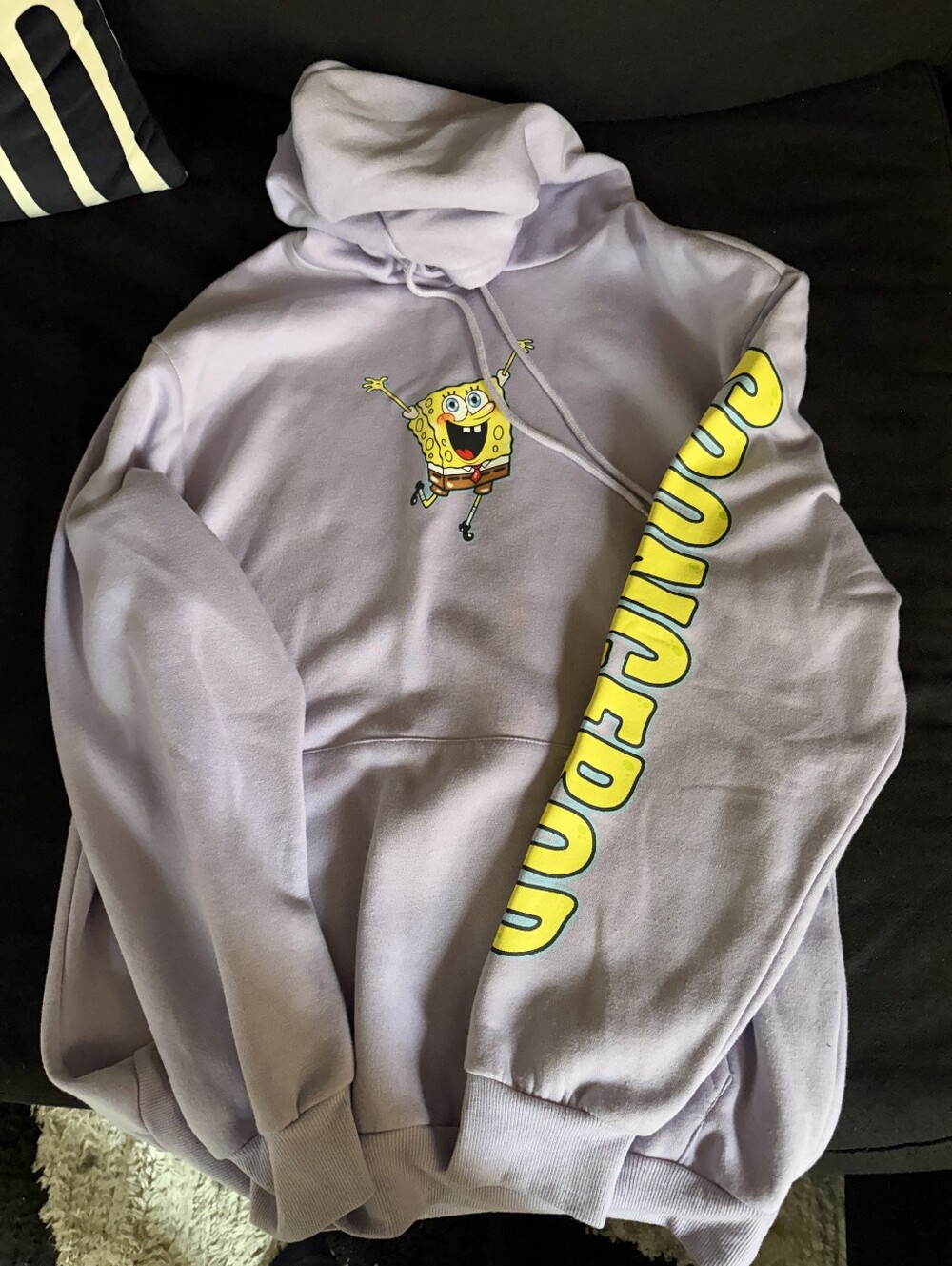 Lilac SpongeBob Graphic Hoodie - Men